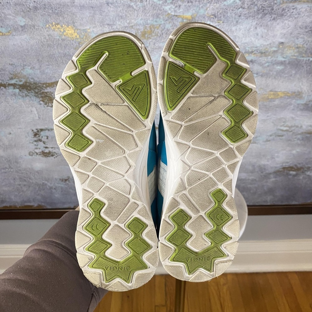Vionic Vayda Shoes Womens Size 7.5 White Blue Slip On Walking Comfort Sneakers - Picture 11 of 11
